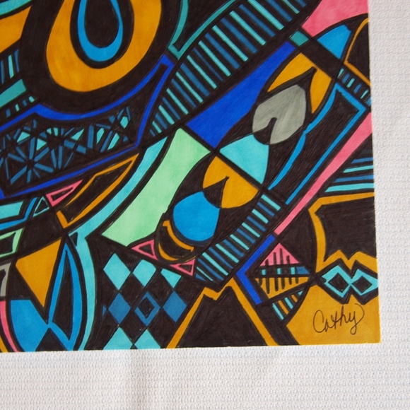 Success by Cathy Original Art Framed Abstract Art - Picture 6 of 7